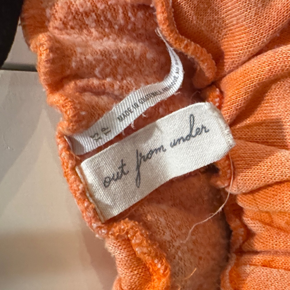 Free People Orange Wide-Leg Pants - Picture 2 of 3